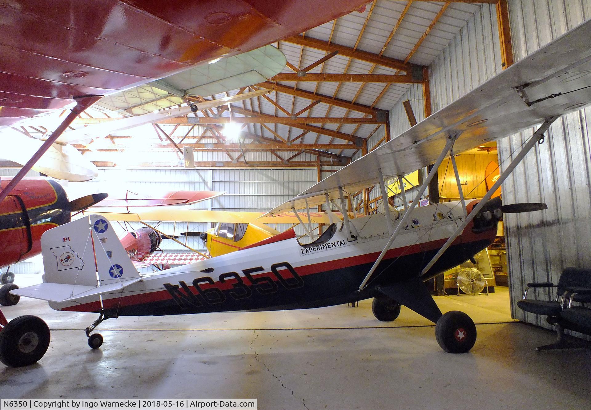 N6350, 1972 Pietenpol Air Camper C/N DS1, Pietenpol Air Camper at the Airpower Museum at Antique Airfield, Blakesburg/Ottumwa IA