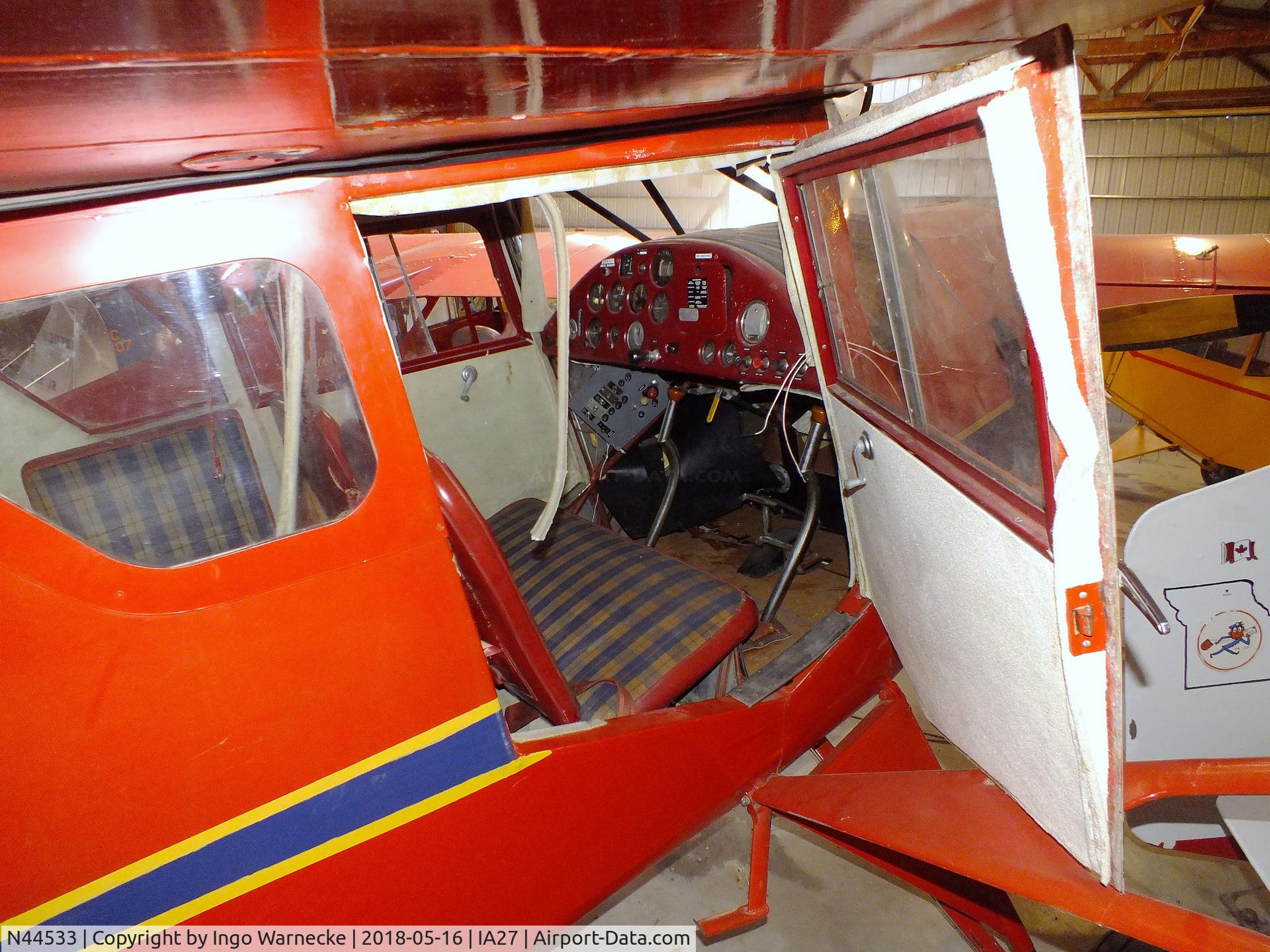 N44533, Rearwin Cloudster 8135 C/N 921, Rearwin 8135 Cloudster at the Airpower Museum at Antique Airfield, Blakesburg/Ottumwa IA