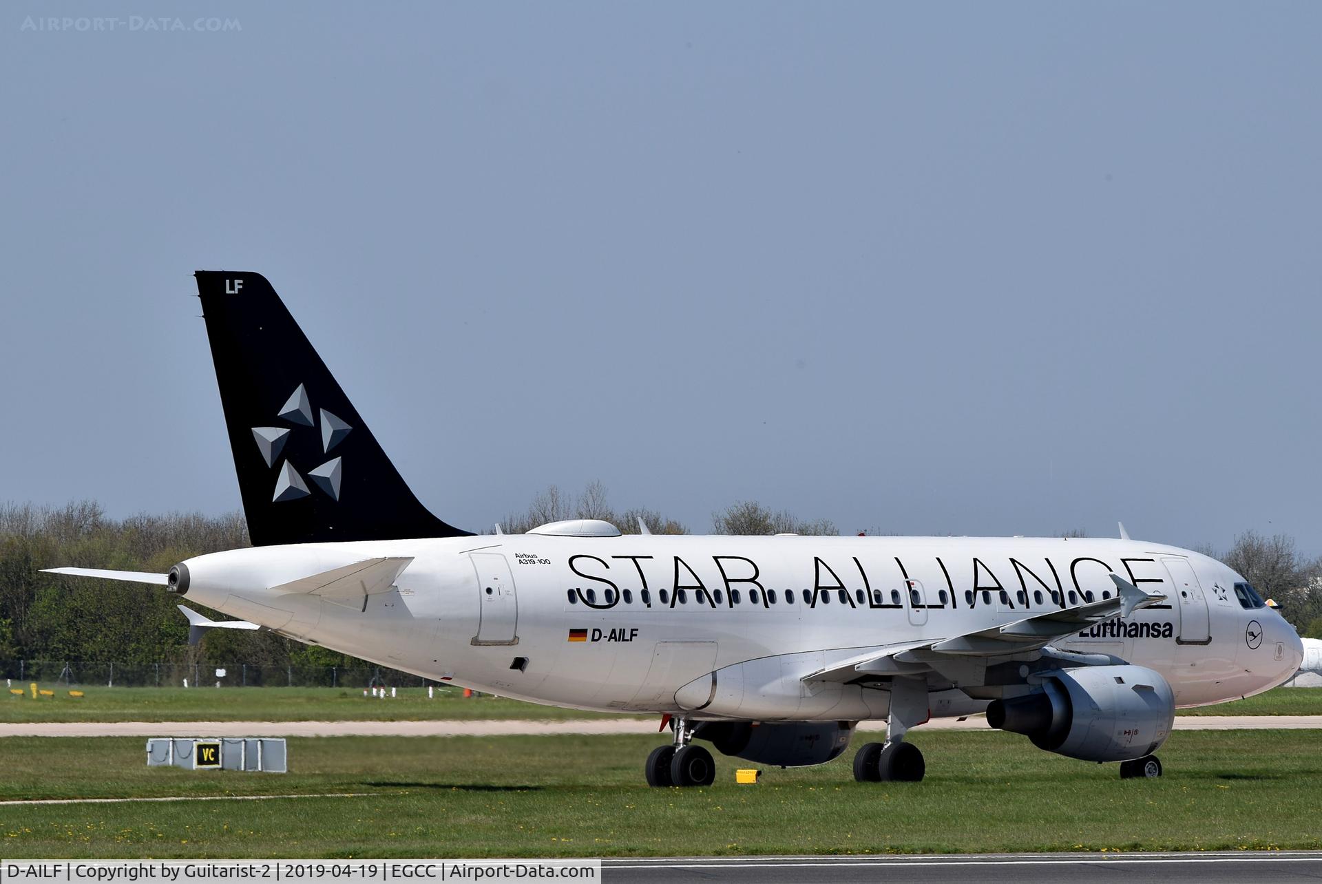 D-AILF, 1996 Airbus A319-114 C/N 636, At Manchester