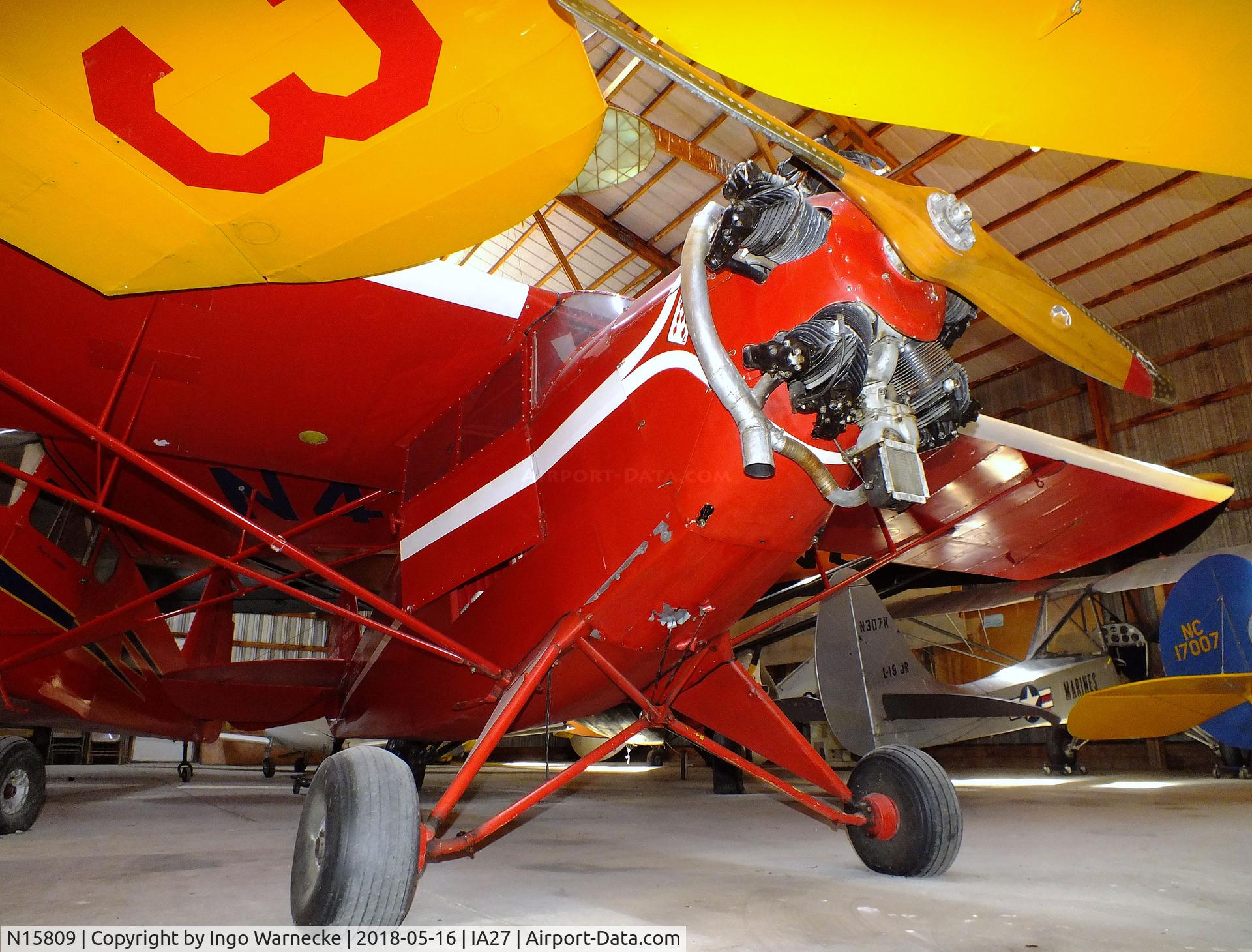 N15809, 1936 Rearwin 7000 C/N 445, Rearwin 7000 Sportster at the Airpower Museum at Antique Airfield, Blakesburg/Ottumwa IA