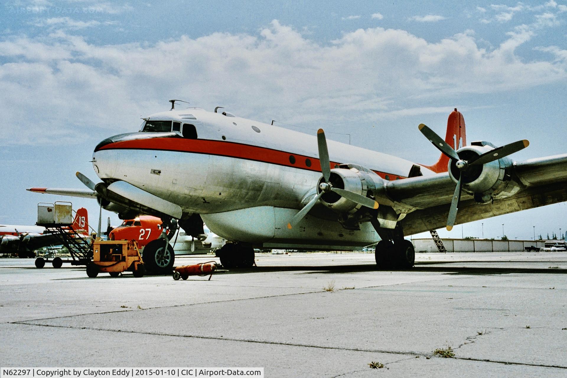 N62297, 1944 Douglas C-54E Skymaster (DC-4) C/N 27328, Chico Airport California 1990's