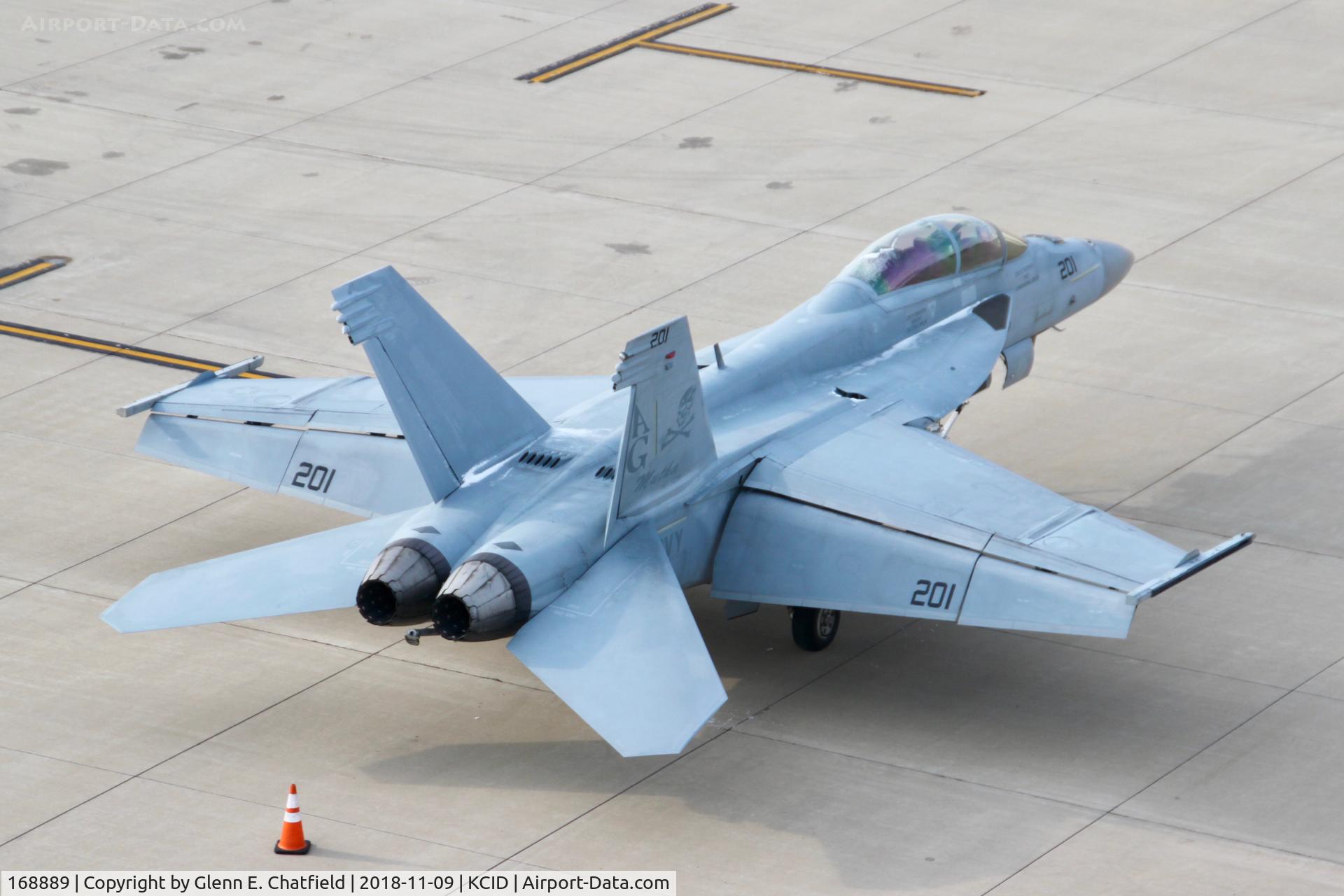 168889, Boeing F/A-18F Super Hornet C/N F270, Photographed from the control tower
