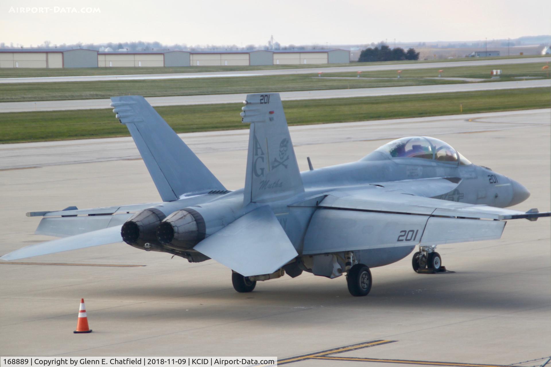 168889, Boeing F/A-18F Super Hornet C/N F270, Photographed from the control tower