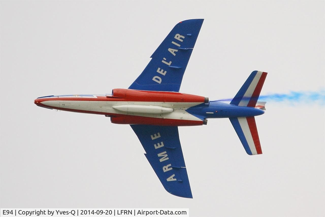 E94, Dassault-Dornier Alpha Jet E C/N E94, Dassault-Dornier Alpha Jet E (F-TERH), Leader of Patrouille de France 2014, On display, Rennes-St Jacques airport (LFRN-RNS) Air show 2014