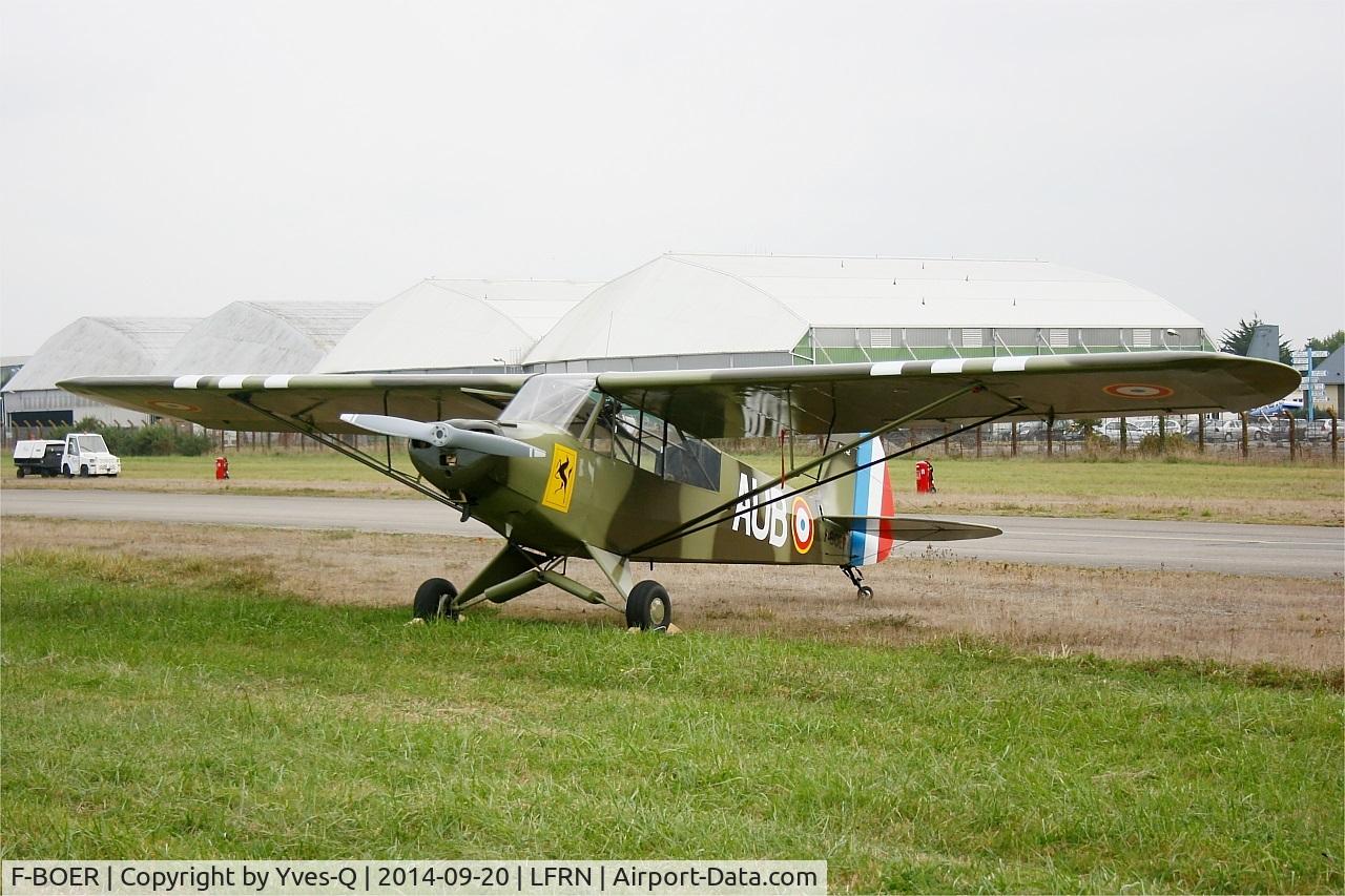 F-BOER, Piper PA-19 Super Cub C/N 181442, Piper PA-19 Super Cub, Static display, Rennes-St Jacques airport (LFRN-RNS) Air show 2014