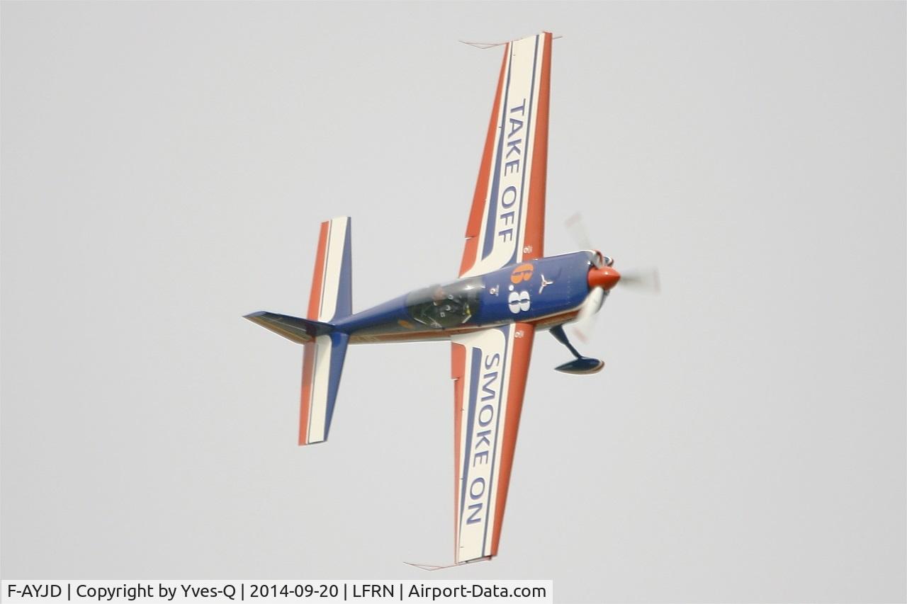 F-AYJD, 1990 Extra EA-260 C/N 02, Extra EA-260, Solo display, Rennes-St Jacques airport (LFRN-RNS) Air show 2014