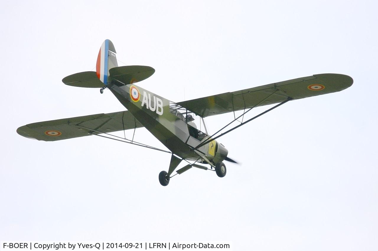 F-BOER, Piper PA-19 Super Cub C/N 181442, Piper PA-19 Super Cub, On display, Rennes-St Jacques airport (LFRN-RNS) Air show 2014