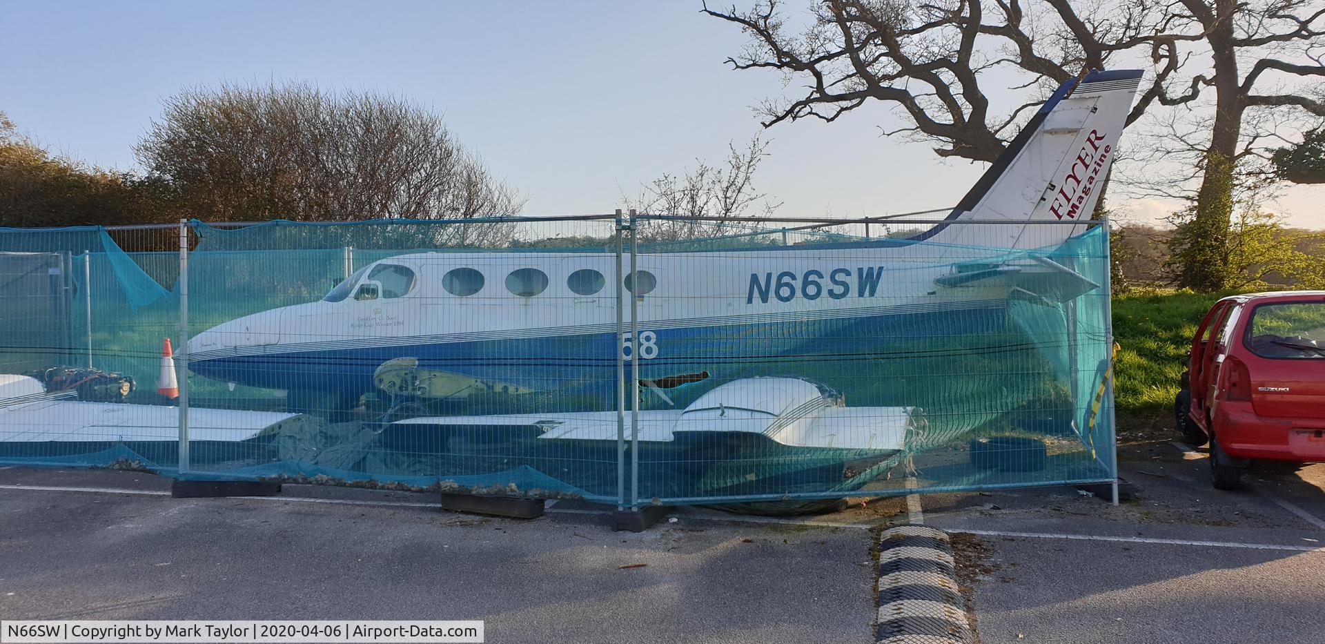 N66SW, 1971 Cessna 340 C/N 340-0011, Disassembled in the UK at Coleg Cambria in North Wales