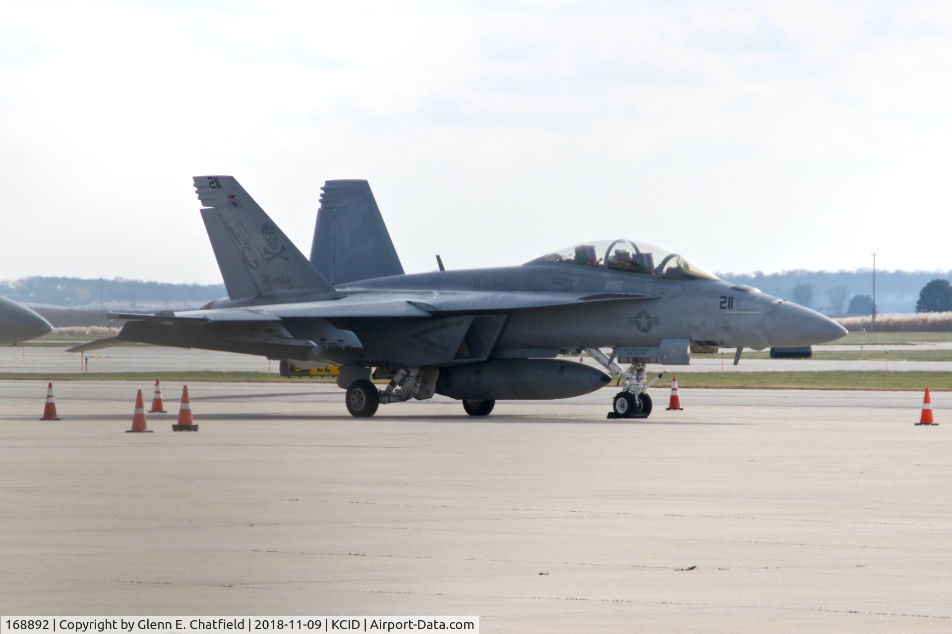 168892, Boeing F/A-18F C/N F273, On the ramp in front of the Control Tower