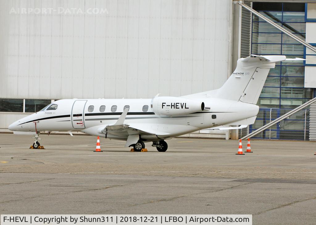 F-HEVL, 2015 Embraer EMB-505 Phenom 300 C/N 50500312, Parked at the General Aviation area...
