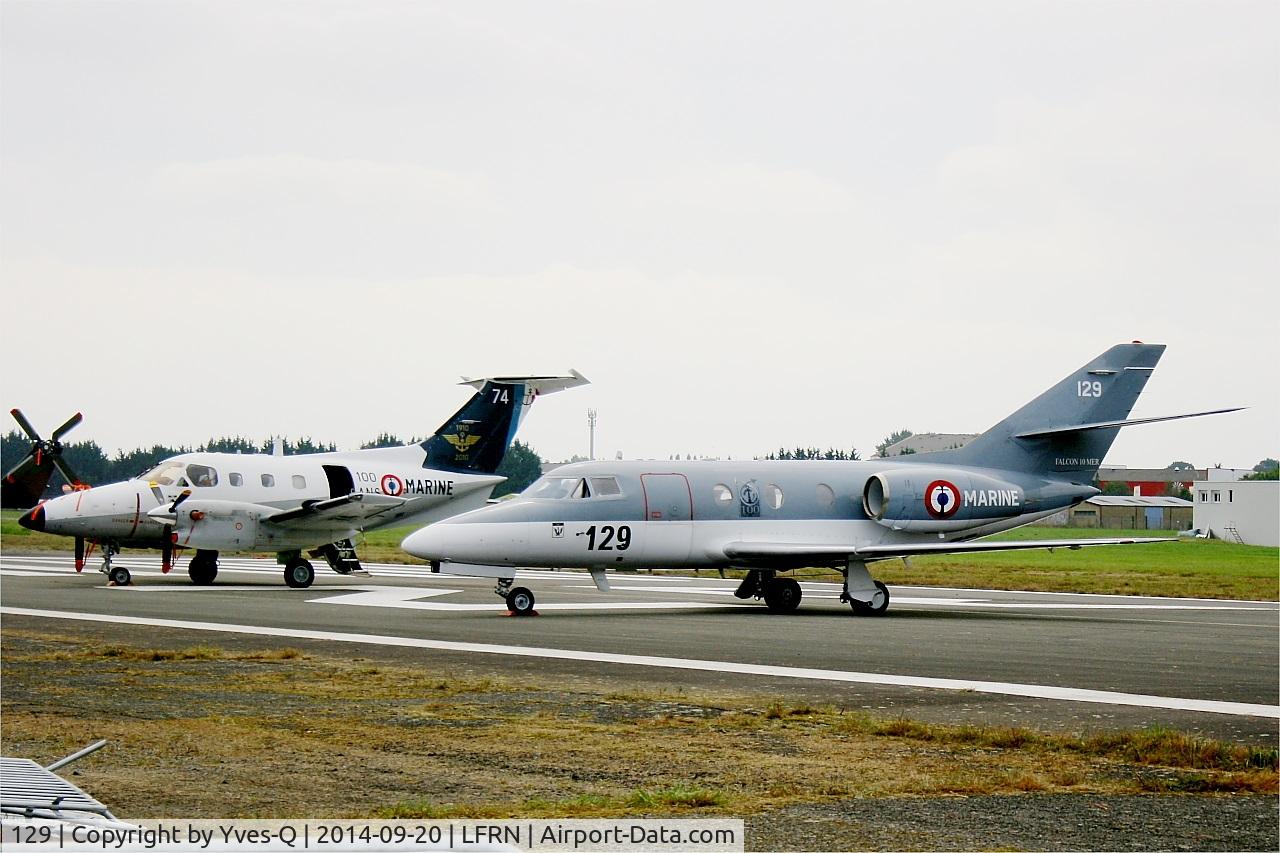 129, 1978 Dassault Falcon 10MER C/N 129, Dassault Falcon 10 MER, Static display, Rennes-St Jacques airport (LFRN-RNS) Air show 2014