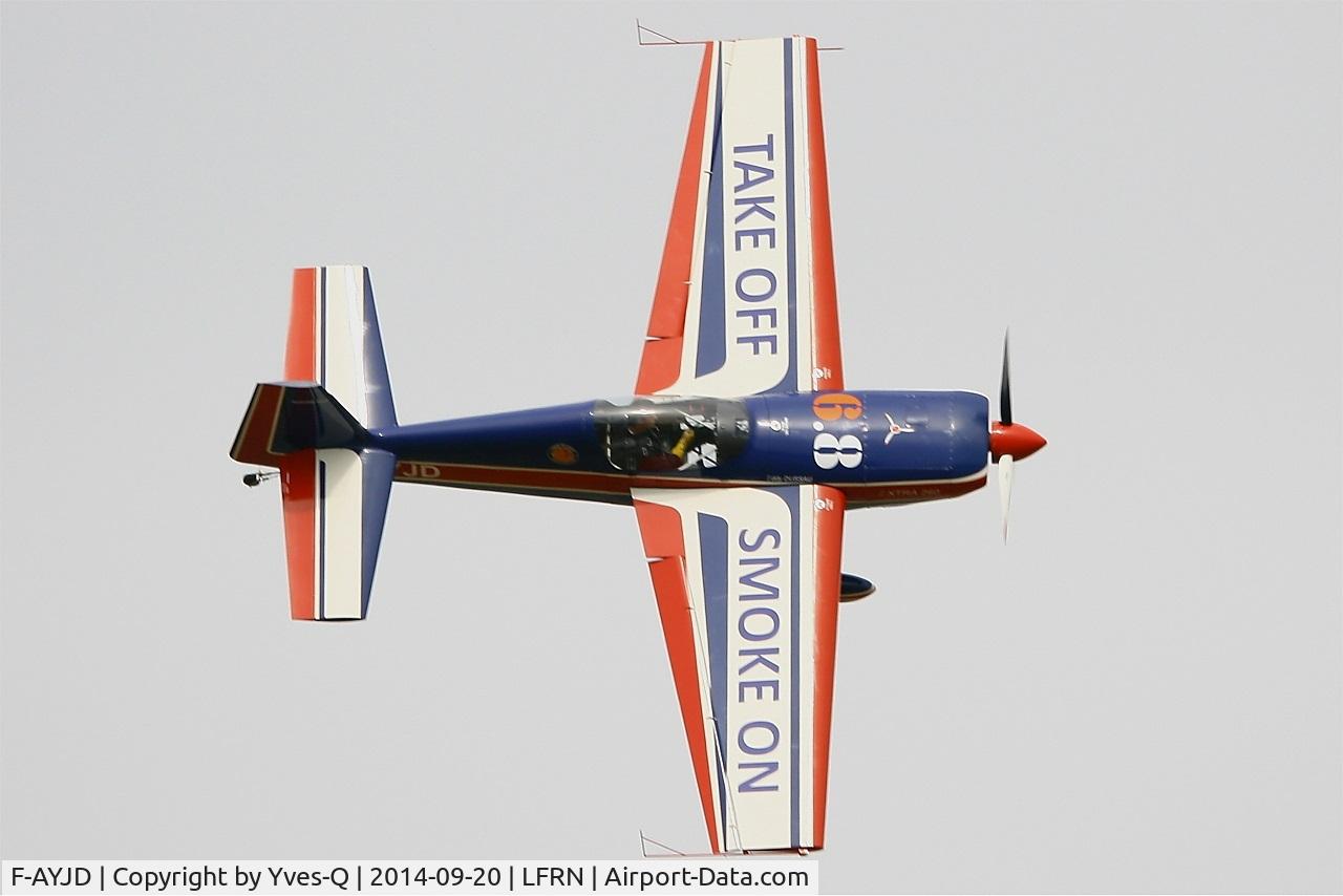 F-AYJD, 1990 Extra EA-260 C/N 02, Extra EA-260, Solo display, Rennes-St Jacques airport (LFRN-RNS) Air show 2014