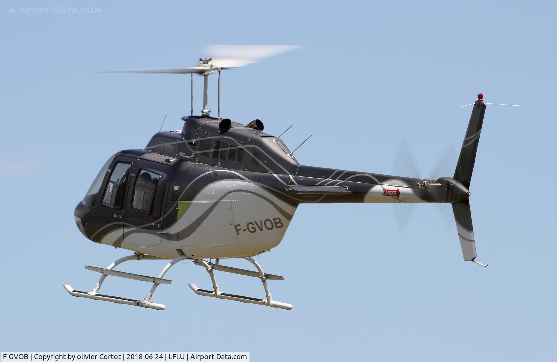 F-GVOB, Bell 206B JetRanger III C/N 2624, rear view