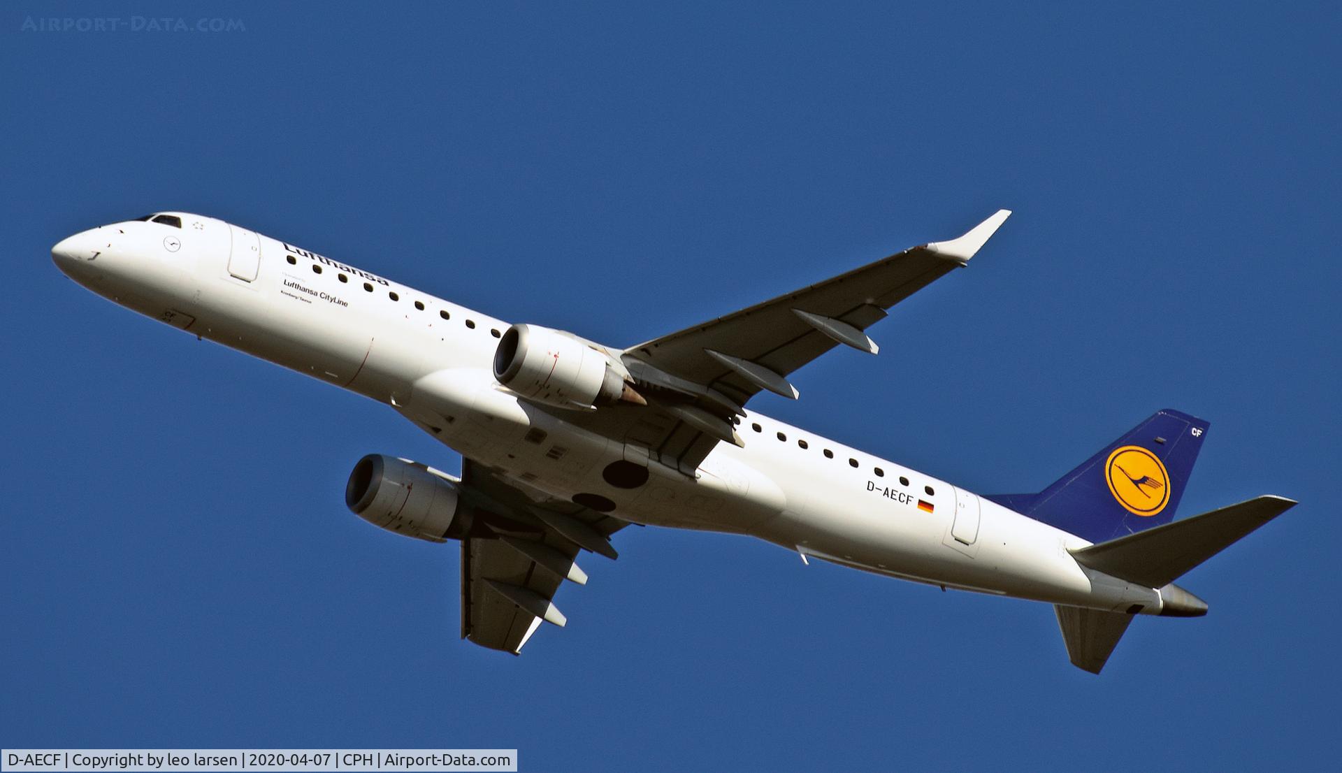D-AECF, 2010 Embraer 190LR (ERJ-190-100LR) C/N 19000359, Copenhagen 7.4.2020