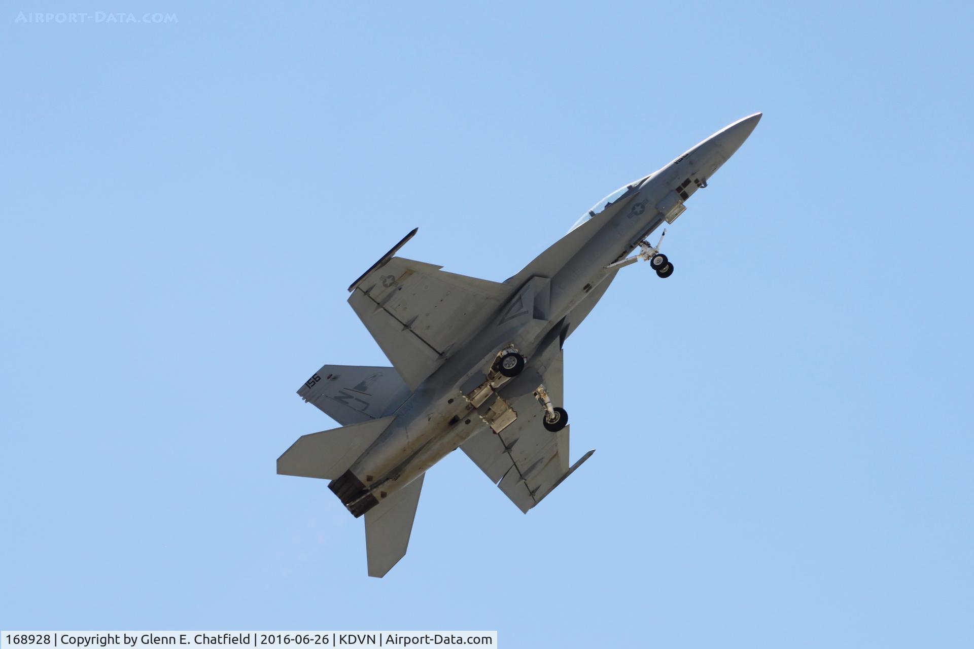 168928, Boeing F/A-18F Super Hornet C/N F274, At Davenport, IA air show