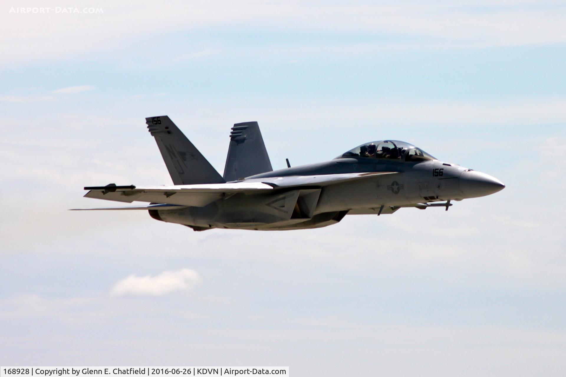 168928, Boeing F/A-18F Super Hornet C/N F274, At Davenport, IA air show