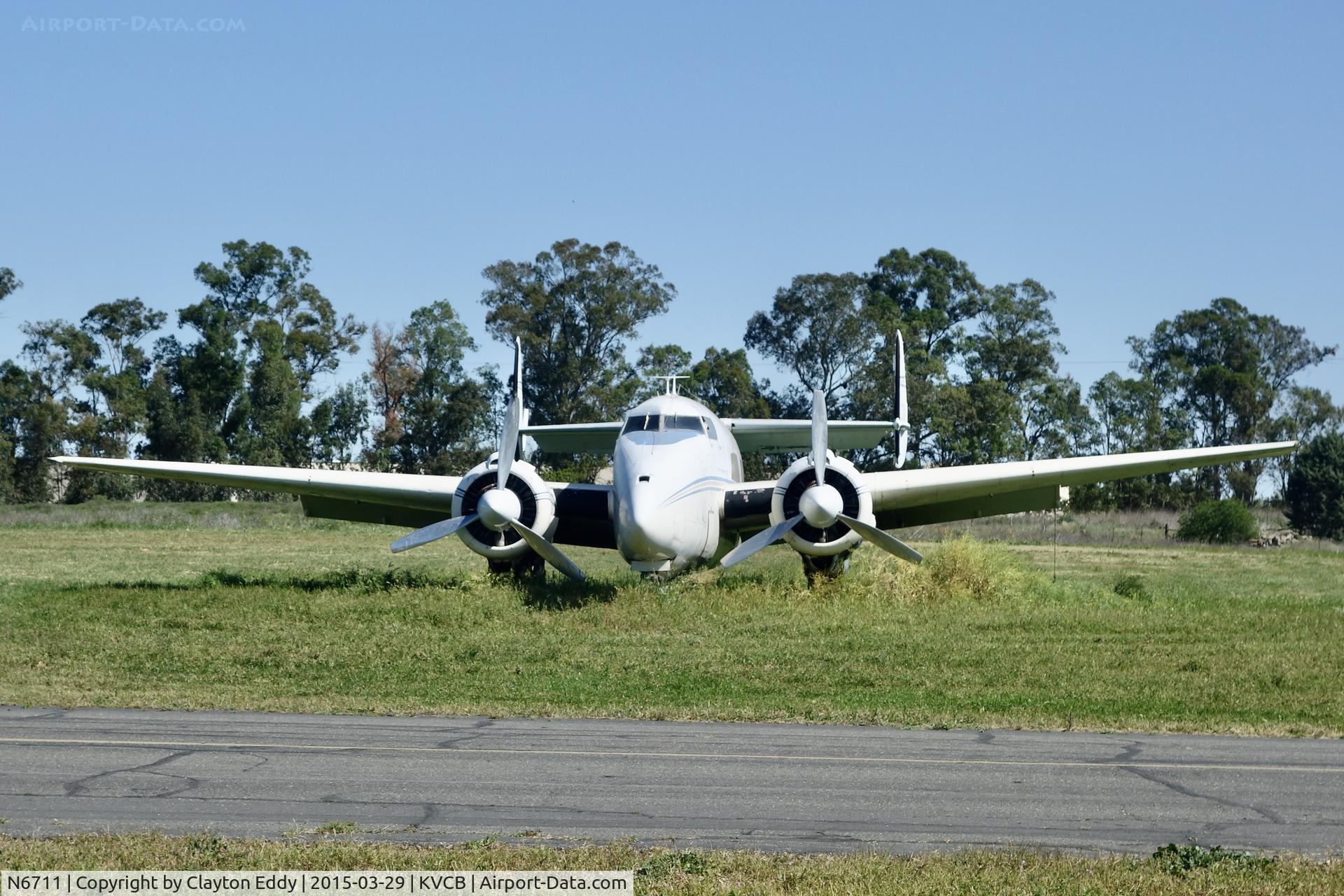 N6711, 1966 Lockheed 18 Lodestar C/N 2484, Nut Tree Airport California 2015.