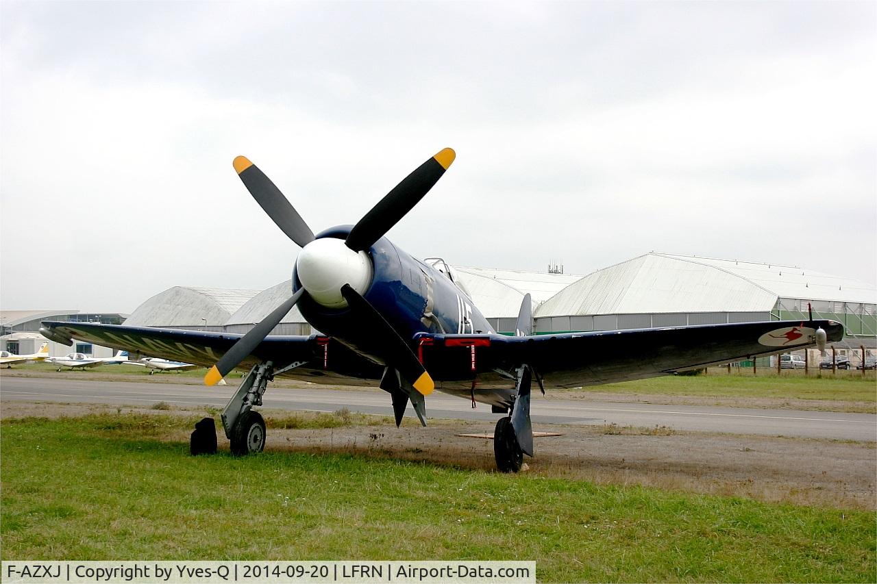 F-AZXJ, 1949 Hawker Sea Fury FB.11 C/N 37733, Hawker Sea Fury FB.11, Static display, Rennes-St Jacques airport (LFRN-RNS) Air show 2014