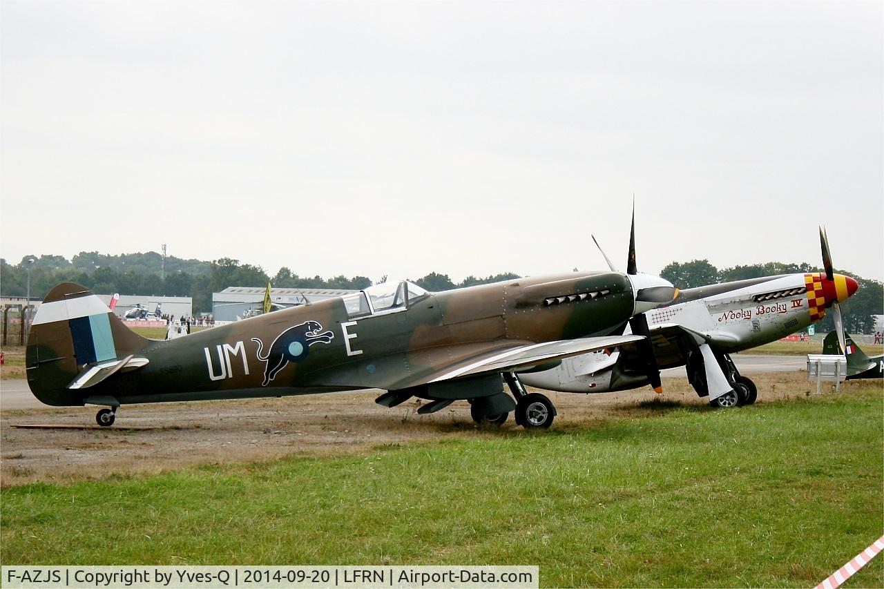 F-AZJS, 1944 Supermarine 389 Spitfire PR.XIX C/N 6S/585110, Supermarine 389 Spitfire PR.XIX, Static display, Rennes-St Jacques airport (LFRN-RNS) Air show 2014