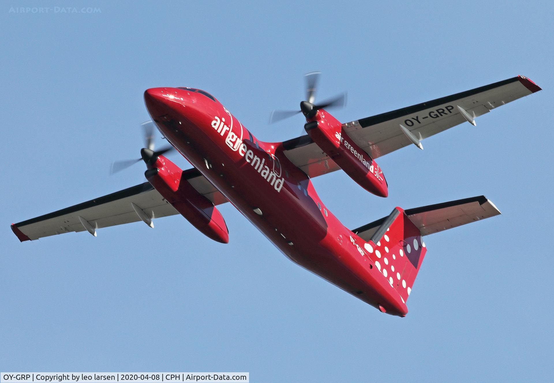 OY-GRP, 1996 De Havilland Canada DHC-8-202 Dash 8 C/N 453, Copenhagen 8.4.2020