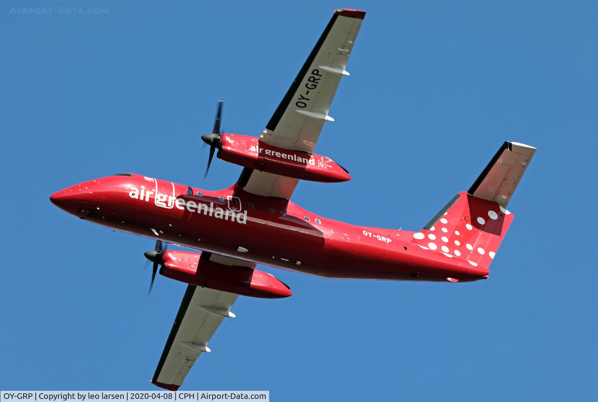 OY-GRP, 1996 De Havilland Canada DHC-8-202 Dash 8 C/N 453, Copenhagen 8.4.2020