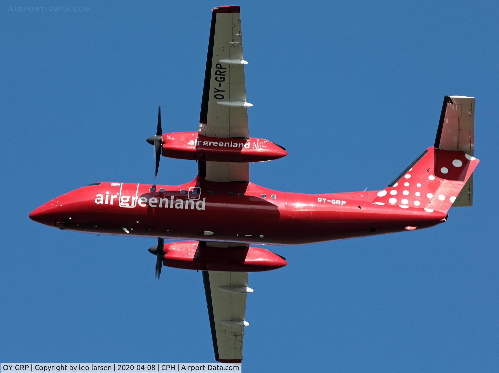 OY-GRP, 1996 De Havilland Canada DHC-8-202 Dash 8 C/N 453, Copenhagen 8.4.2020