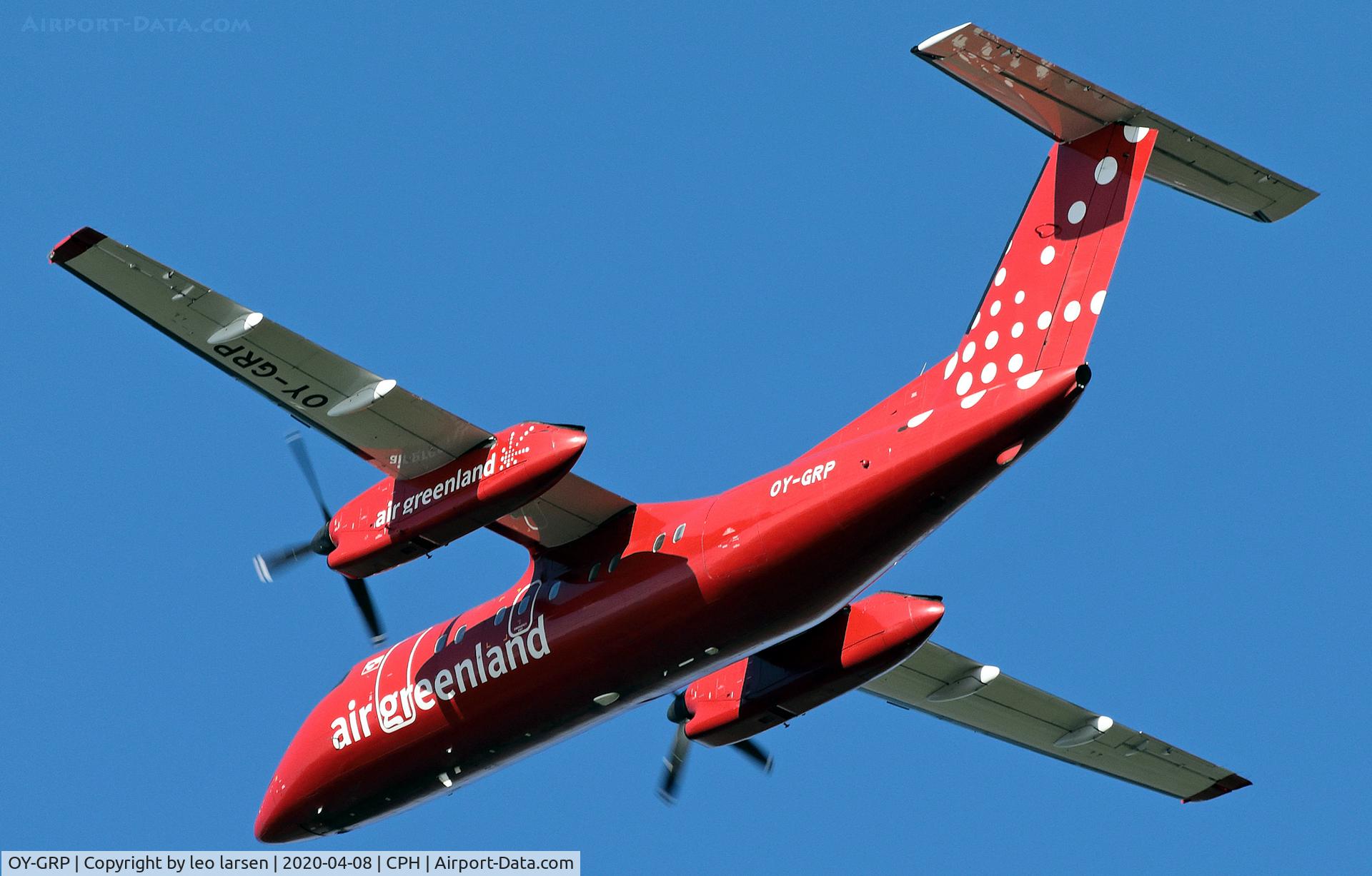OY-GRP, 1996 De Havilland Canada DHC-8-202 Dash 8 C/N 453, Copenhagen 8.4.2020