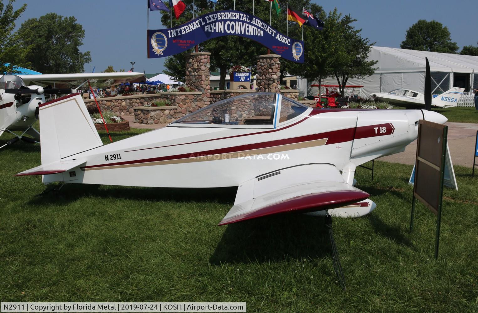 N2911, 1968 Thorp T-18 Tiger C/N 86, Thorp T-18
