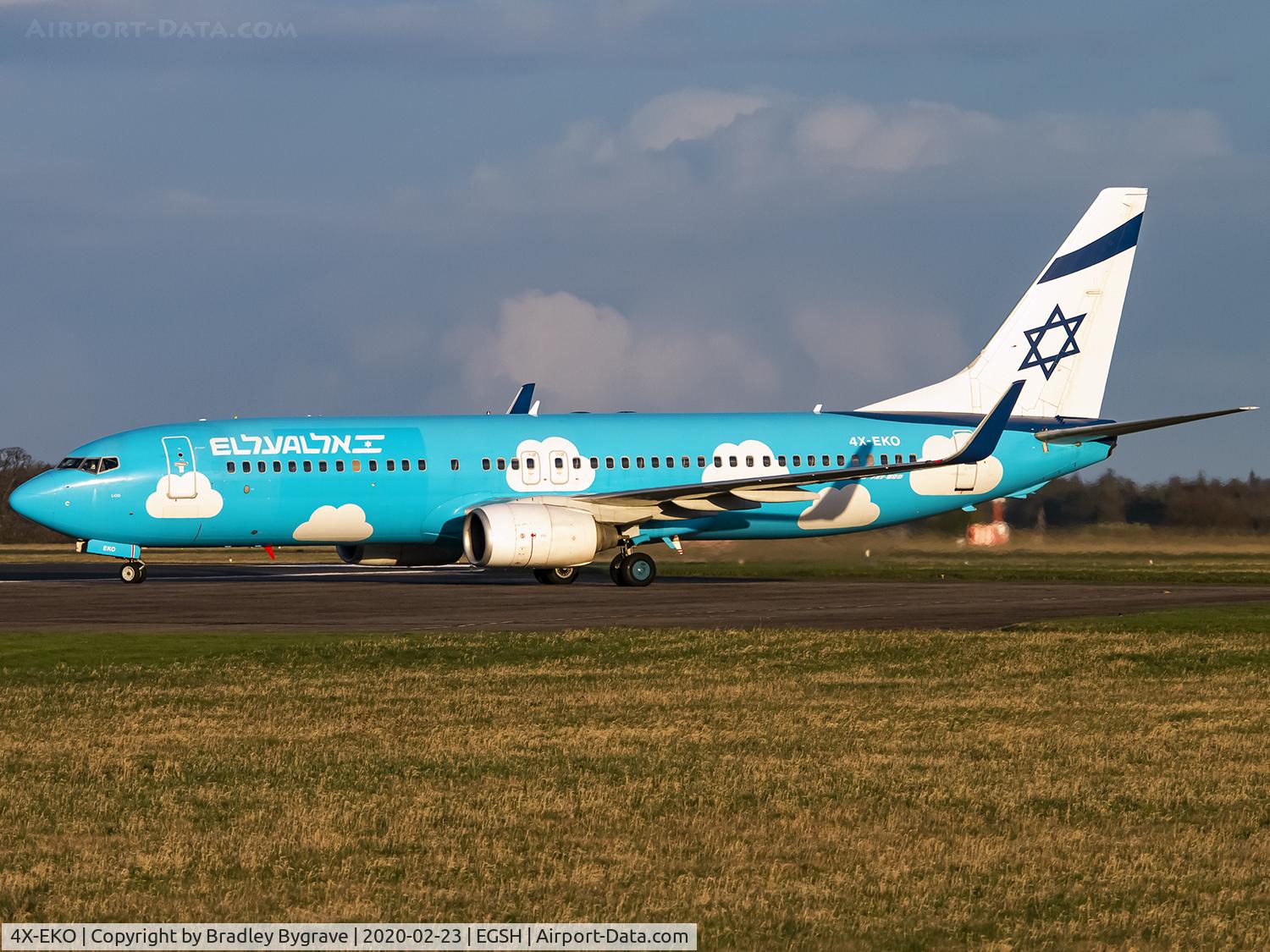 4X-EKO, 2003 Boeing 737-86Q C/N 30287, Landing