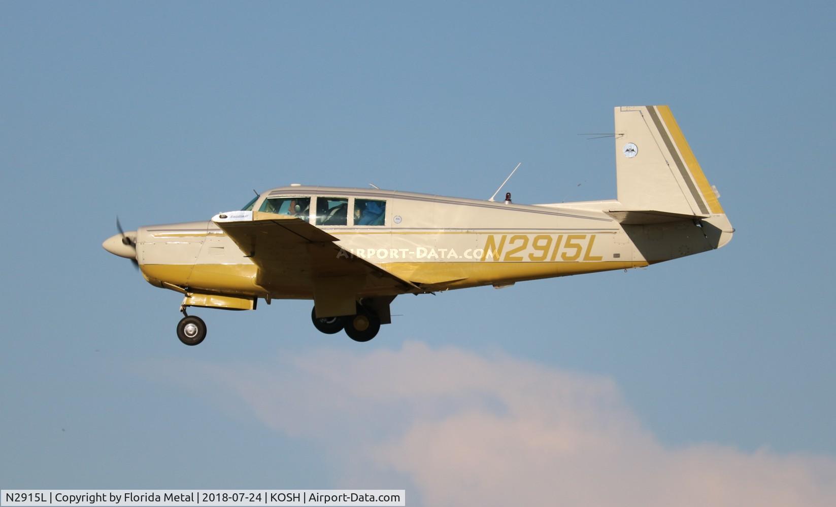 N2915L, 1967 Mooney M20F Executive C/N 670309, Mooney M20F