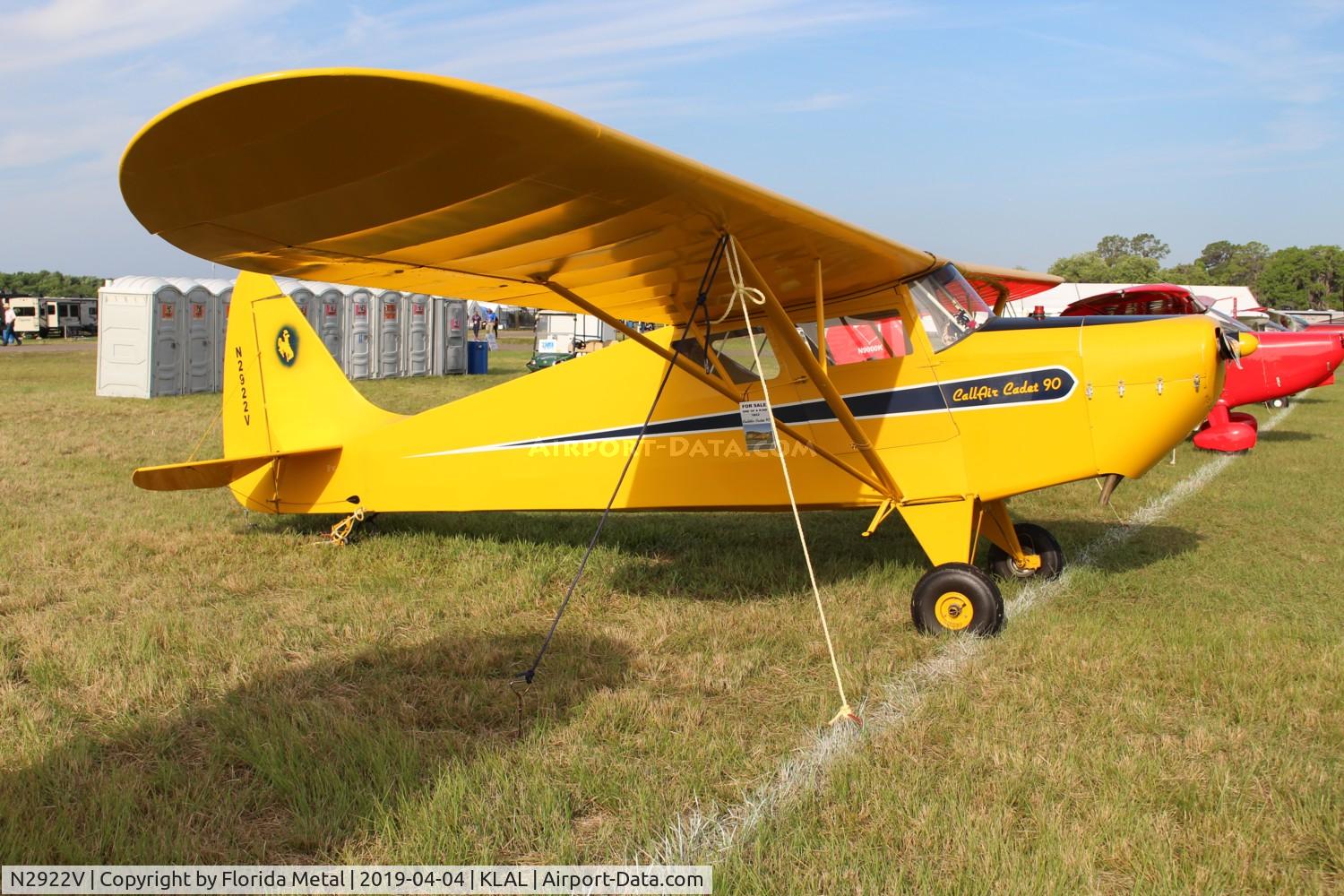 N2922V, 1952 Callair S-1A-90C C/N 1002, Callair S-1A