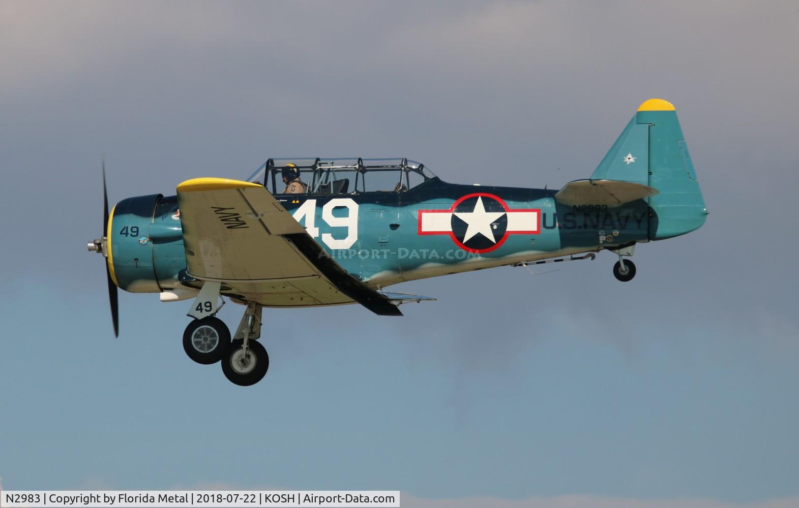 N2983, 1942 North American AT-6D Texan C/N 88-17125, AT-6D