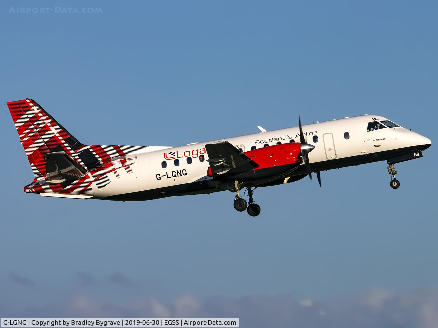 G-LGNG, 1992 Saab SF340B C/N 340B-327, Taking off