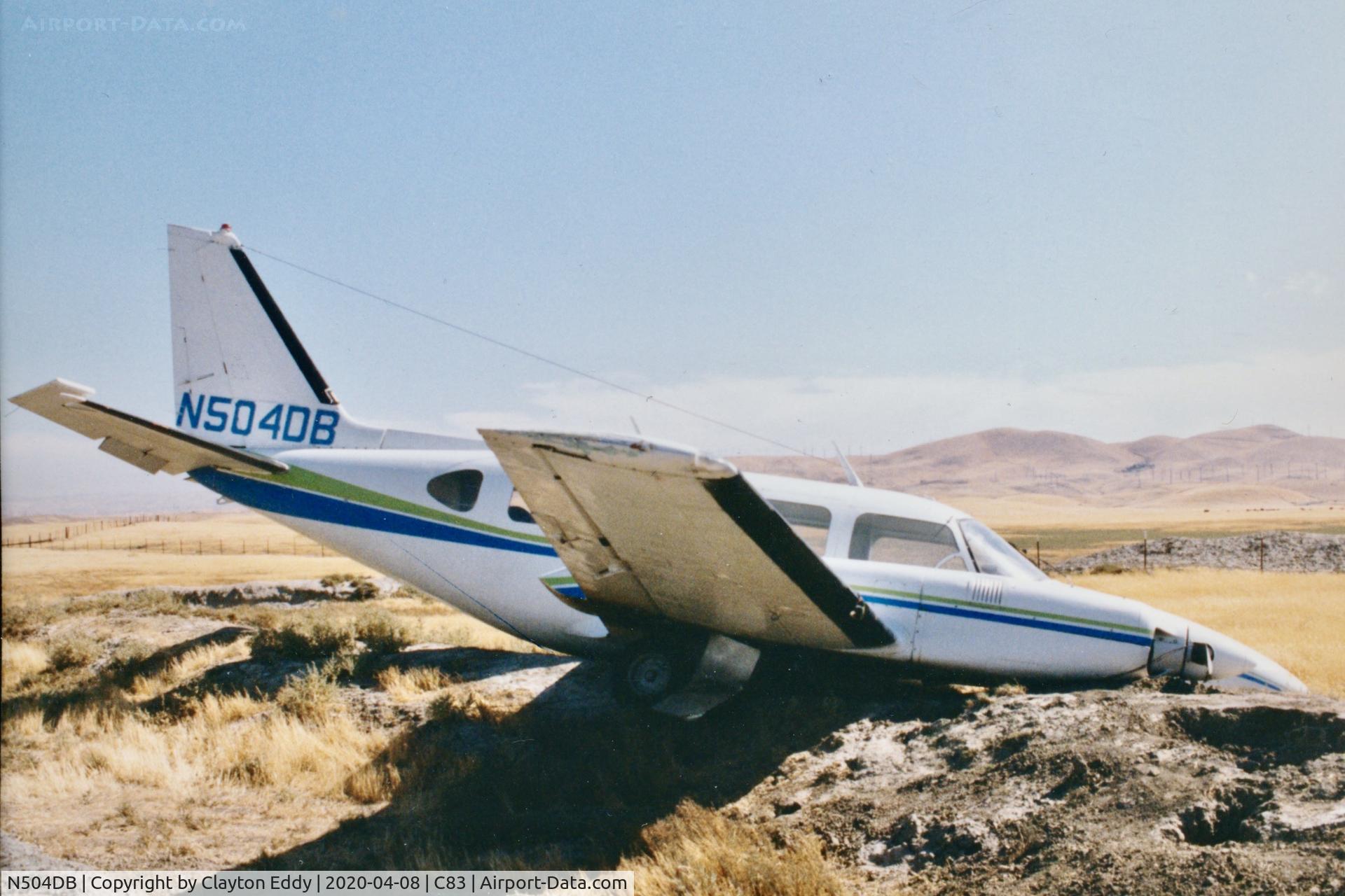 N504DB, 1968 Piper PA-31-310 Navajo Navajo C/N 31-222, Byron Airport 1980's?