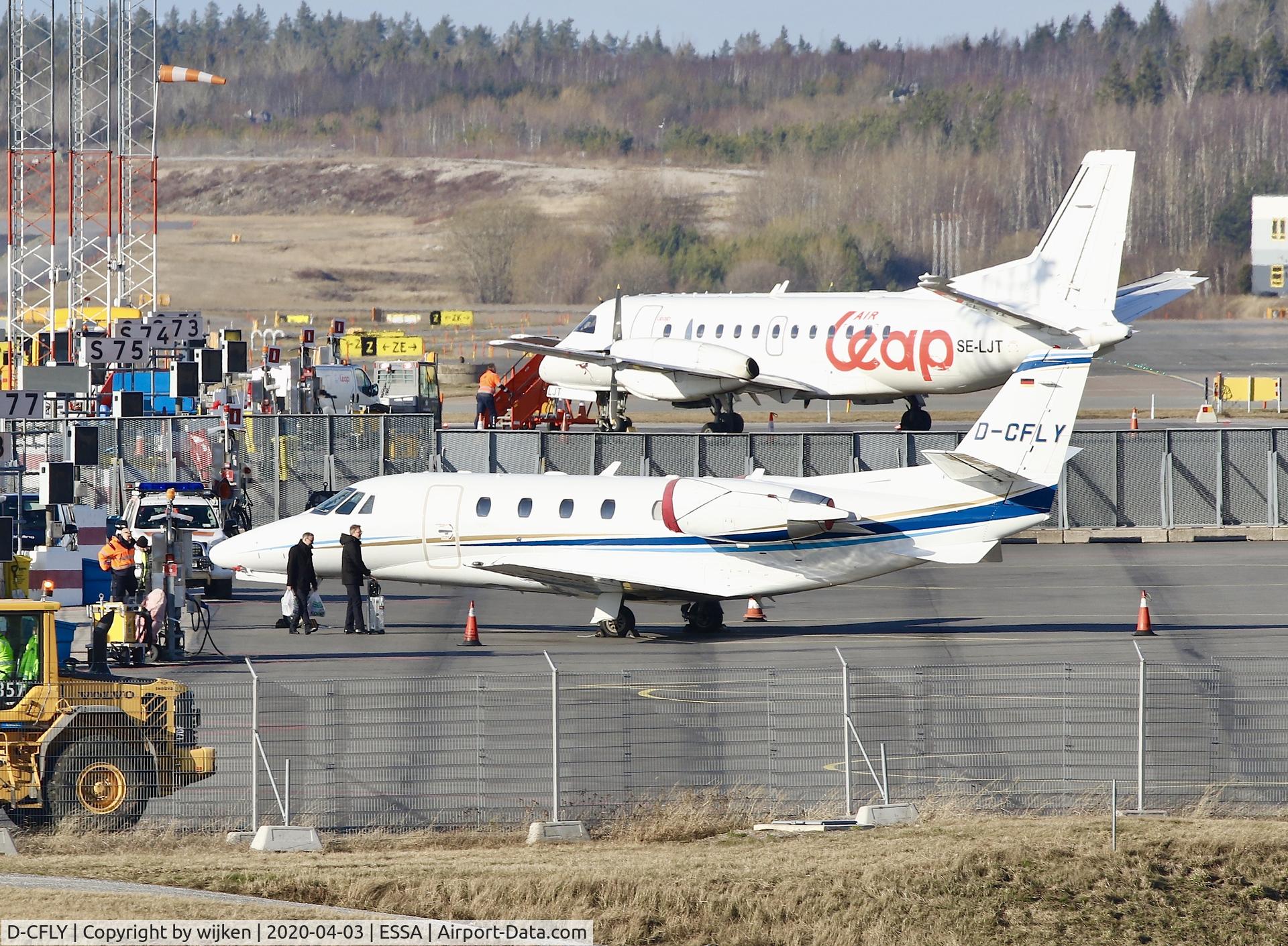 D-CFLY, 2009 Cessna 560 Citation XLS+ C/N 560-6014, Ramp S