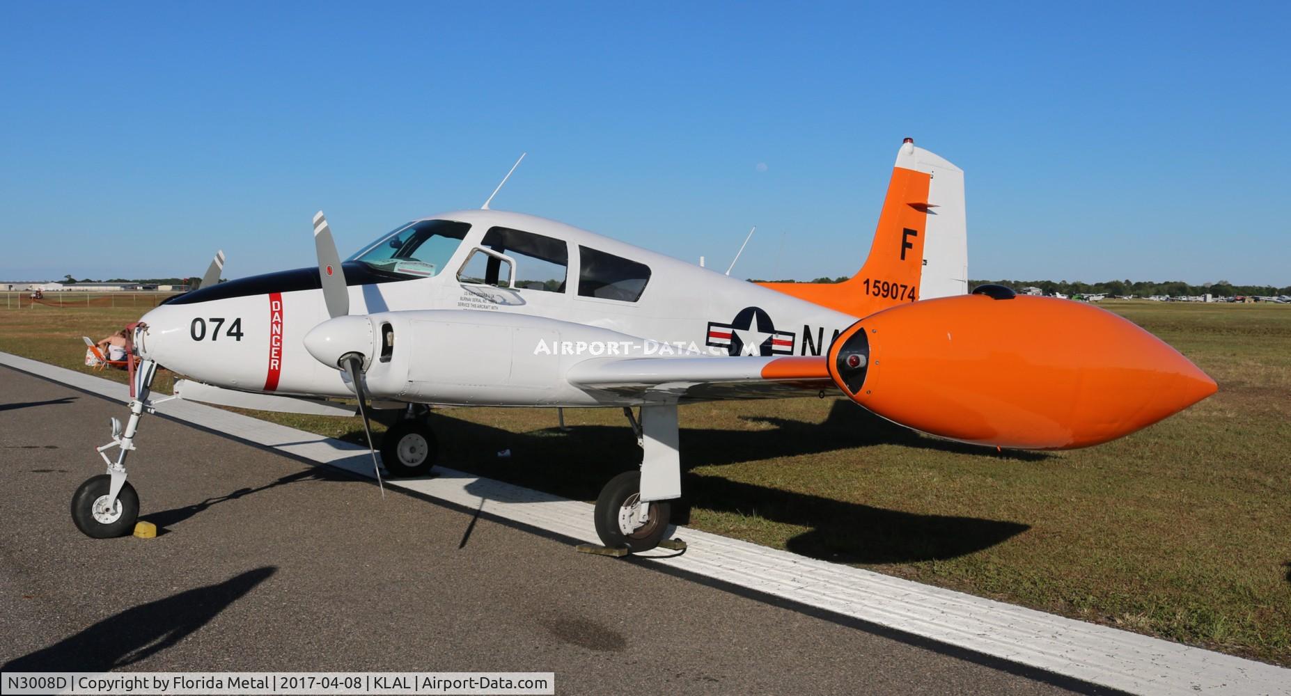 N3008D, 1955 Cessna U-3A Blue Canoe (310A) C/N 38109, Cessna U-3A