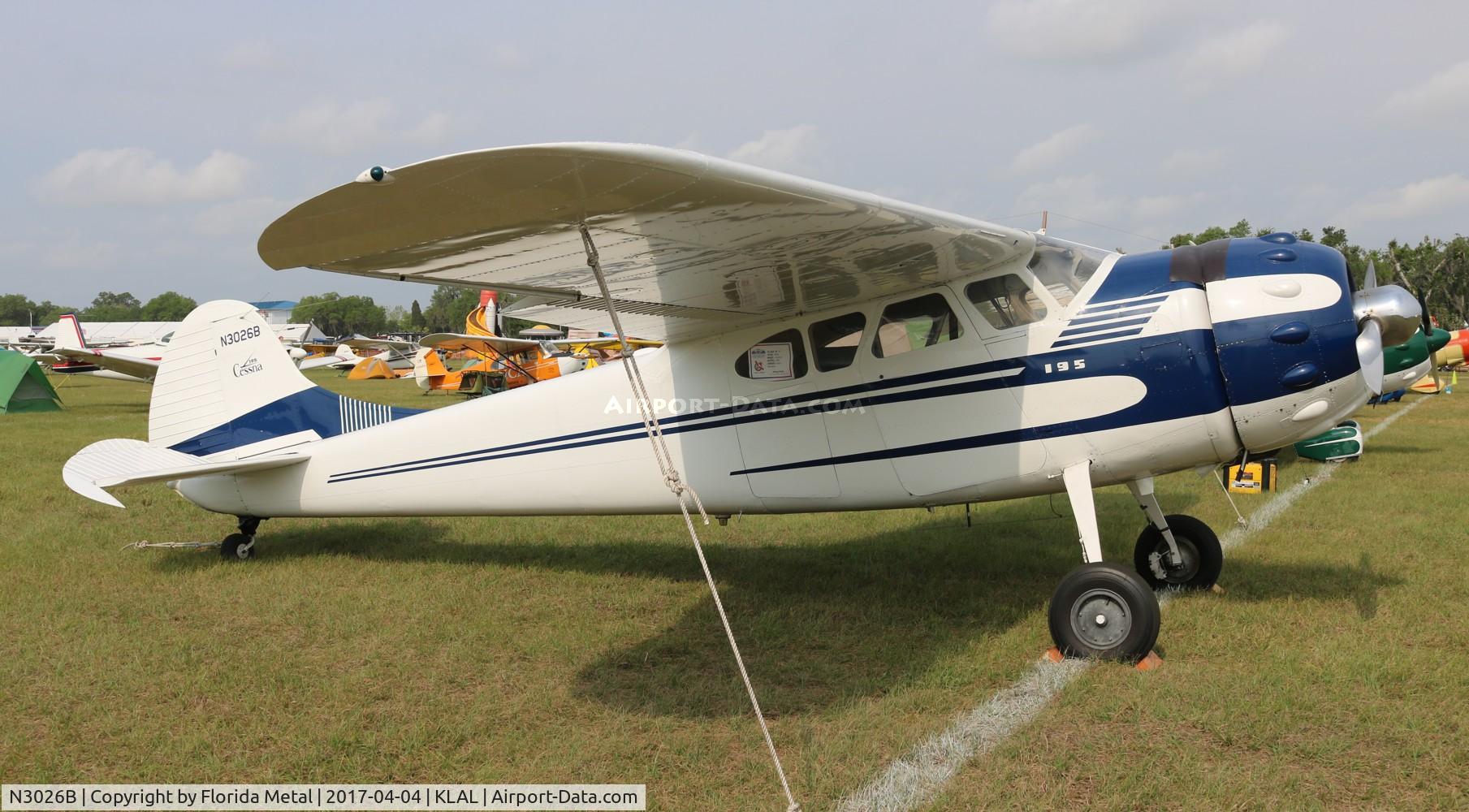 N3026B, 1952 Cessna 195B Businessliner C/N 7909, Cessna 195B