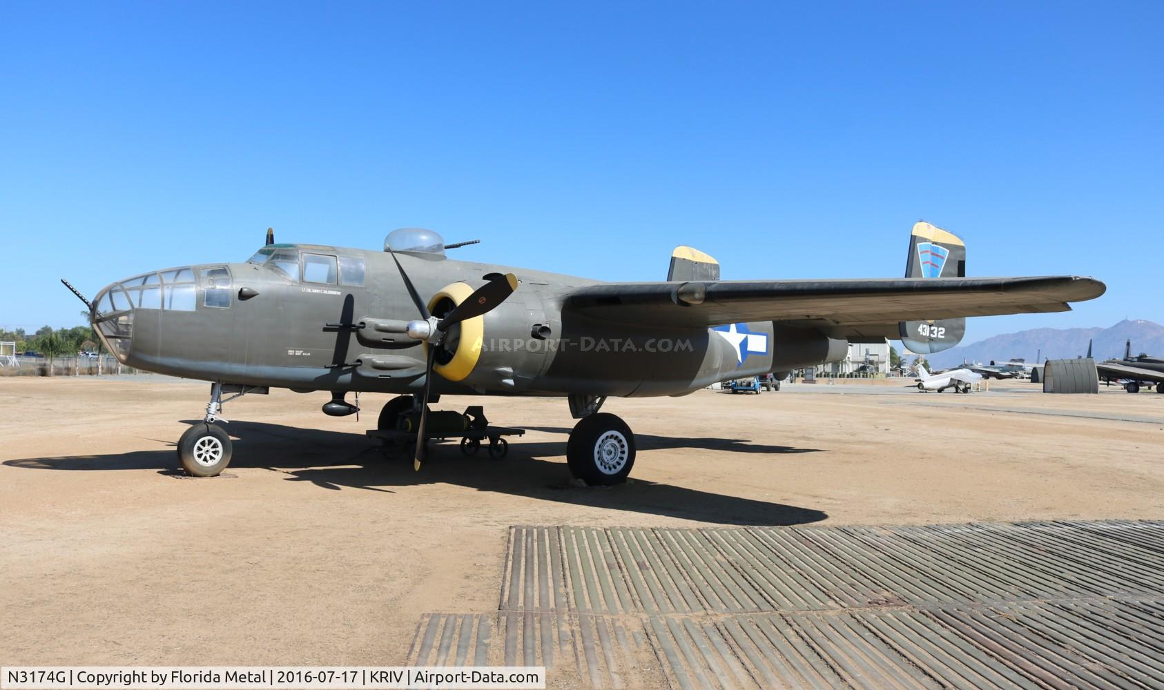 N3174G, 1944 North American TB-25N Mitchell C/N 108-34107 (44-31032), TB-25N