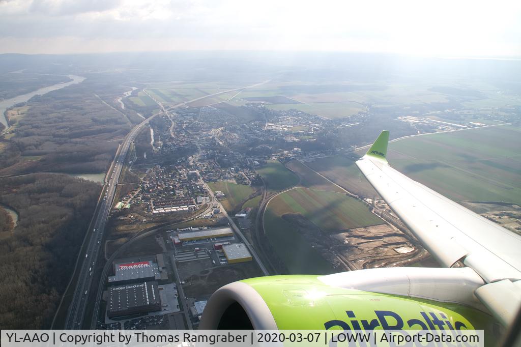YL-AAO, 2019 Airbus A220-300 C/N 55050, Air Baltic Airbus A220-300 takeoff RWY16