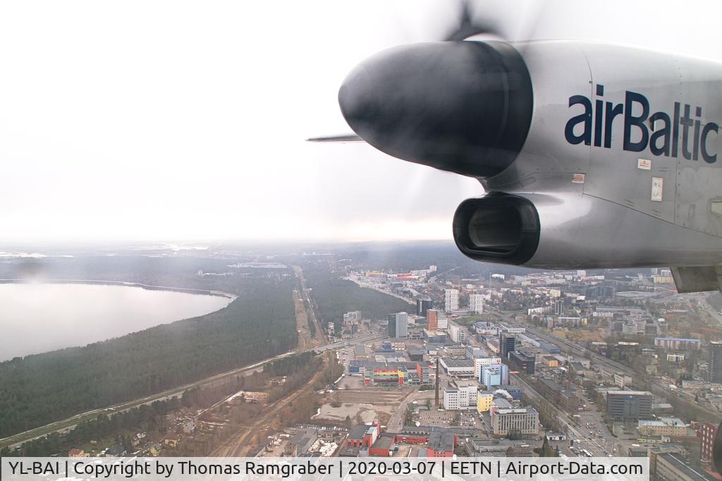 YL-BAI, 2010 De Havilland Canada DHC-8-402Q Dash 8 Dash 8 C/N 4302, Air Baltic De Havilland Canada Dash 8-400 on final into Tallin airport (TLL/EETN)
