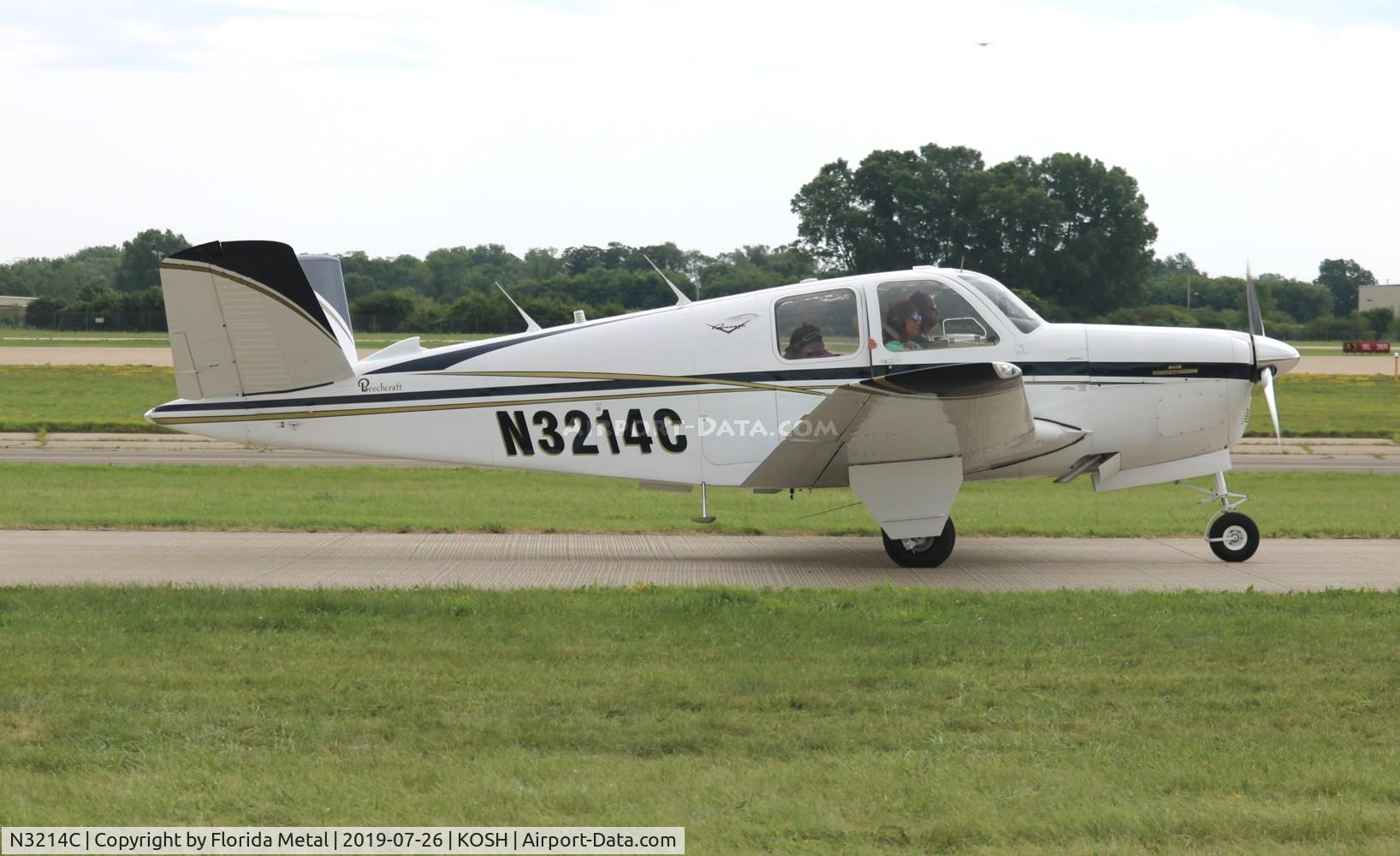 N3214C, 1954 Beech E35 C/N D-3878, Bonanza 35