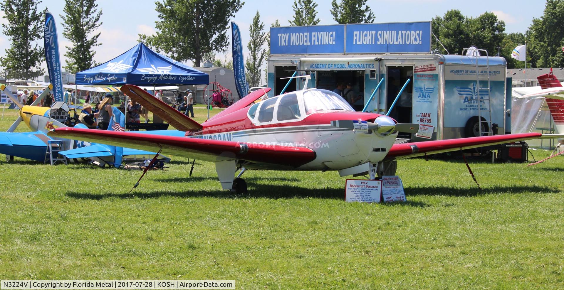 N3224V, 1947 Beech 35 Bonanza C/N D-667, Bonanza 35