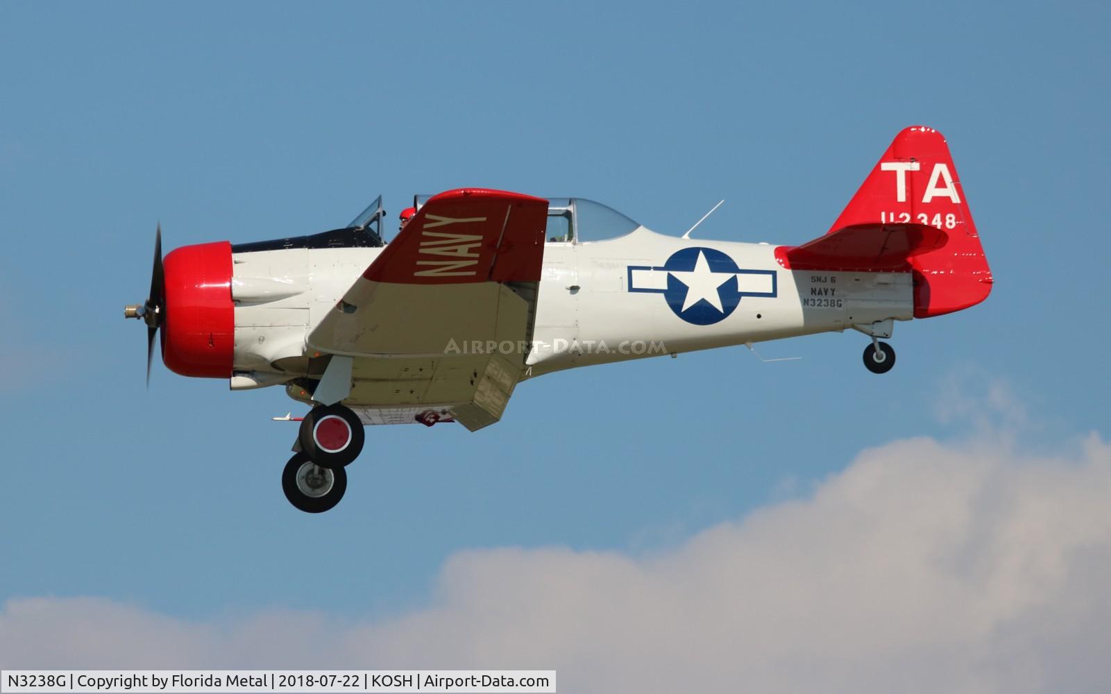 N3238G, 1959 North American SNJ-6 Texan C/N 121-43202, SNJ-6
