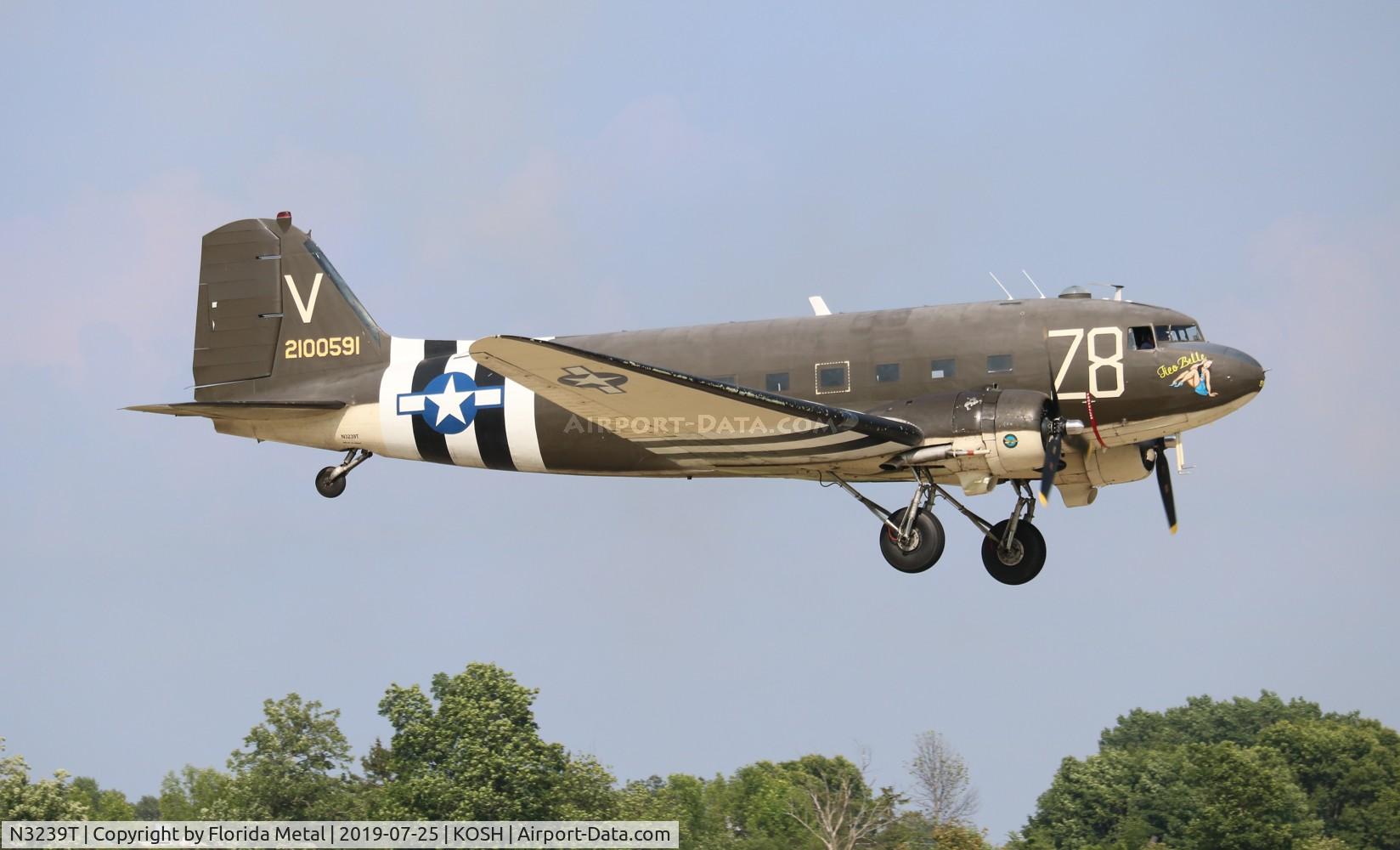 N3239T, 1943 Douglas DC3C-S1C3G (C-47A-65-DL) C/N 19054, Tico Belle