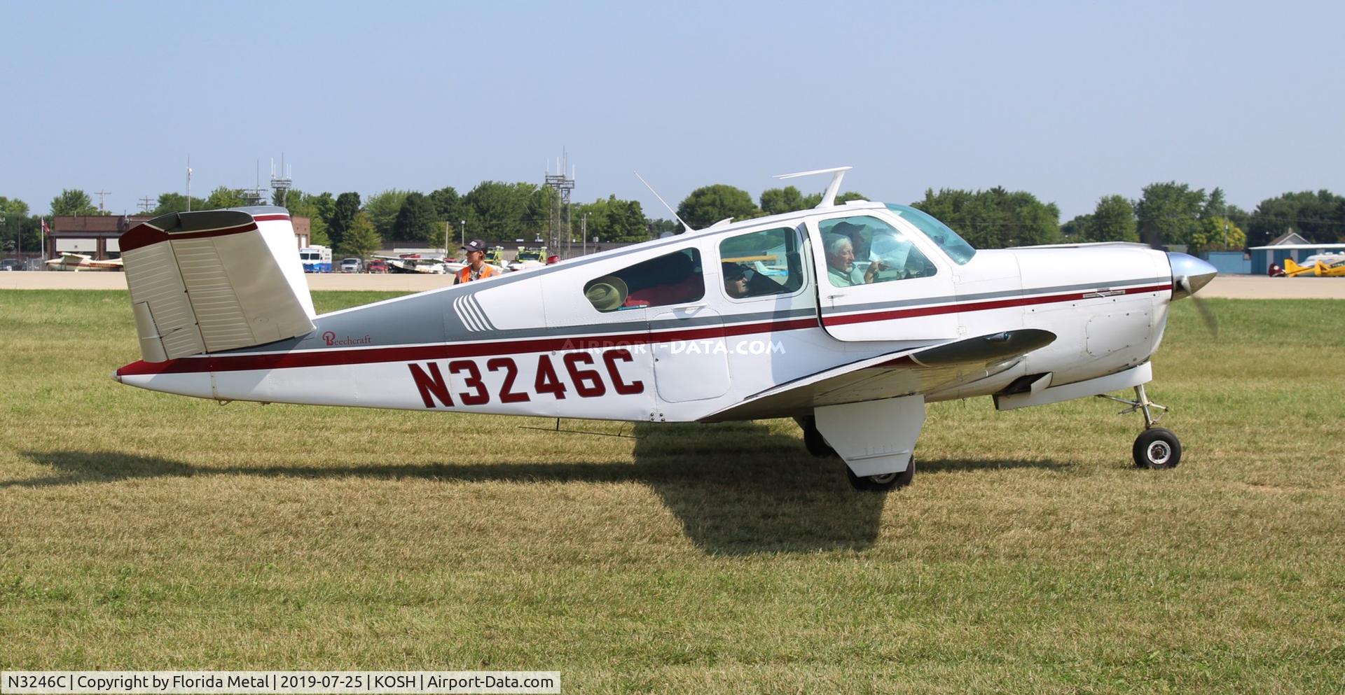 N3246C, 1954 Beech E35 C/N D-3911, Bonanza 35