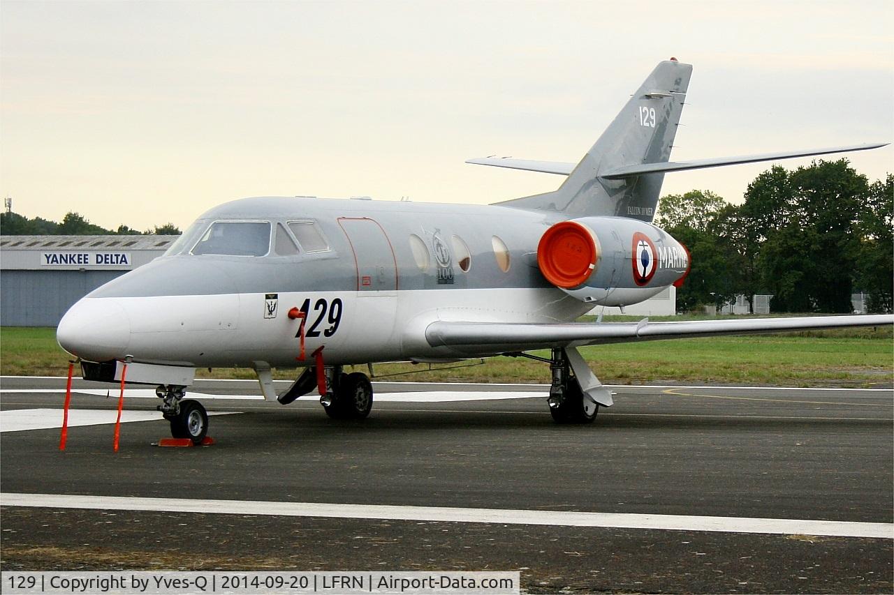 129, 1978 Dassault Falcon 10MER C/N 129, Dassault Falcon 10 MER, Static display, Rennes-St Jacques airport (LFRN-RNS) Air show 2014