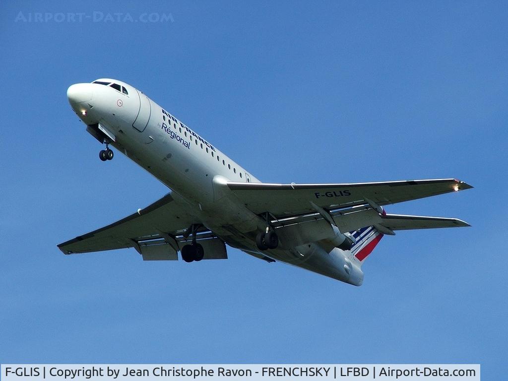F-GLIS, 1995 Fokker 70 (F-28-0070) C/N 11540, Regional Compagnie Aerienne take off.