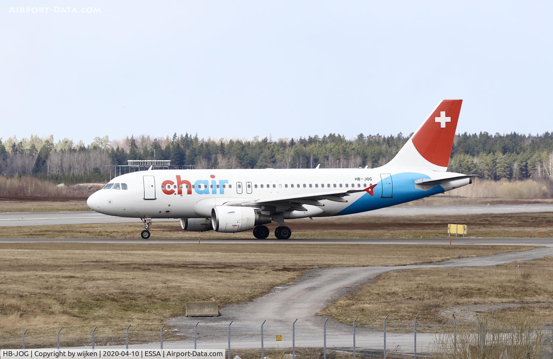 HB-JOG, 2009 Airbus A319-112 C/N 3818, RWY 01L