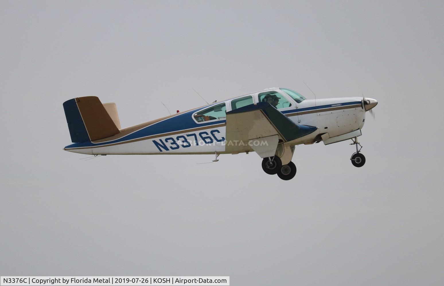 N3376C, 1955 Beech F35 Bonanza C/N D-4043, Bonanza 35