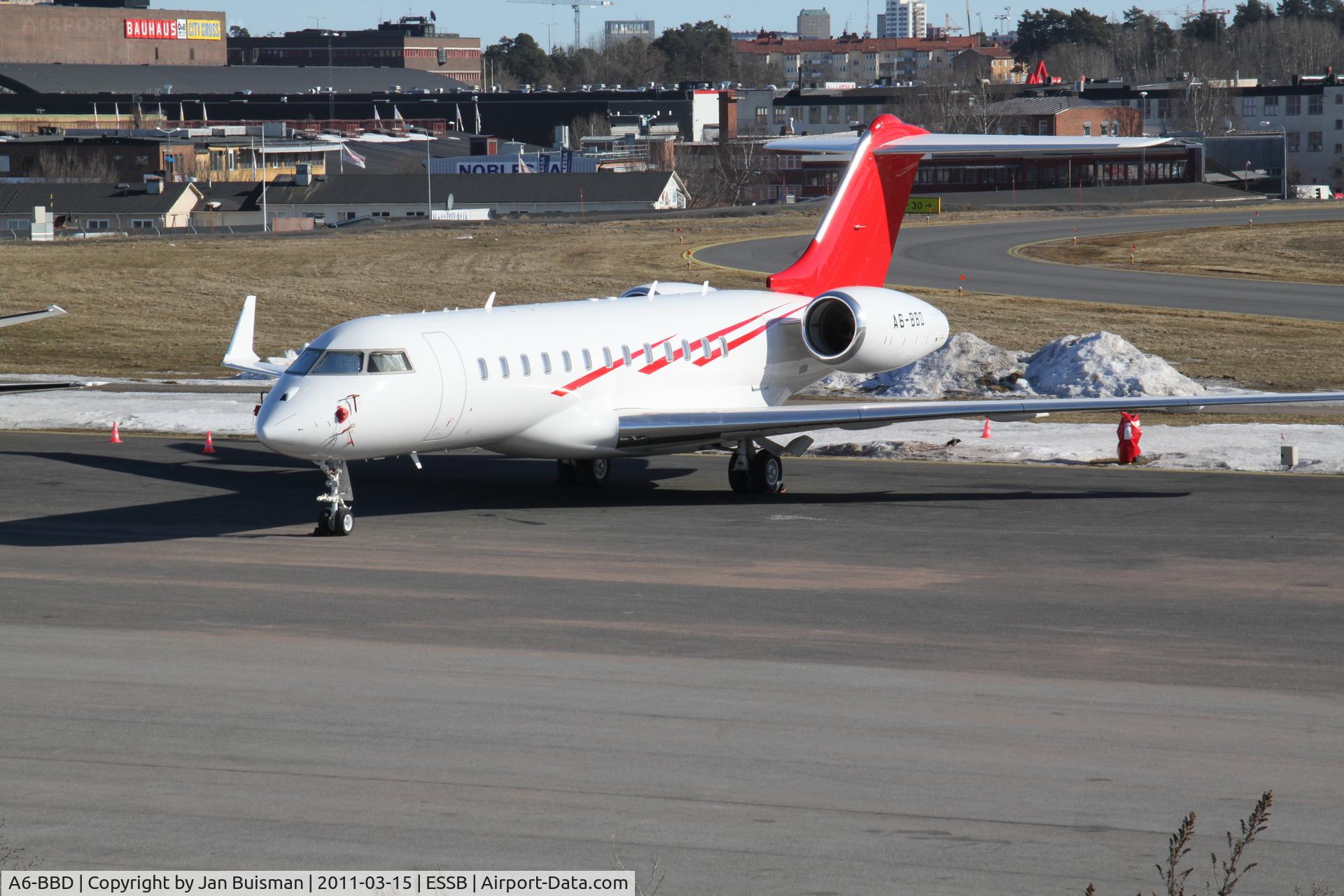 A6-BBD, 2009 Bombardier BD-700-1A10 Global Express C/N 9335, Mid East Jet